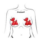 Pastease Red Balloon Animal Breast Pasties - Image 2