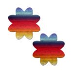 Pastease Retro Horizon Color Petal Breast Pasties