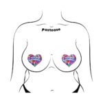 Pastease Tits My Birthday! Heart Breast Pasties with Confetti - Image 3