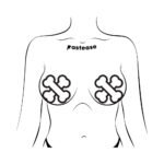 Pastease White Crossbone Breast Pasties - Image 2