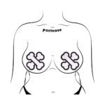 Pastease White Crossbone Breast Pasties - Image 3