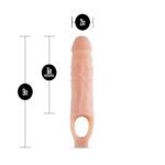 Performance Plus - 9 Inch Silicone Cock Sheath  Penis Extender - Vanilla - Image 3