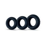Performance Plus Drift Black Cock Ring Set – 3 Graduated Sizes, Platinum-Cured Silicone - Image 2