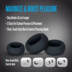 Performance Plus Drift Black Cock Ring Set – 3 Graduated Sizes, Platinum-Cured Silicone - Image 9