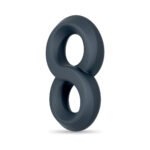 Performance Plus Launch Black Dual-Strap Cock Ring – Platinum-Cured Silicone - Image 2