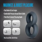 Performance Plus Launch Black Dual-Strap Cock Ring – Platinum-Cured Silicone - Image 9