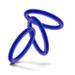 Performance - Vs1 Pure Premium Silicone Cockrings - Medium - Indigo - Image 3