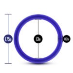 Performance - Vs1 Pure Premium Silicone Cockrings - Medium - Indigo - Image 4