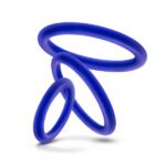 Performance - Vs4 Pure Premium Silicone Cockring Set - Indigo - Image 3