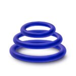 Performance - Vs4 Pure Premium Silicone Cockring Set - Indigo - Image 4