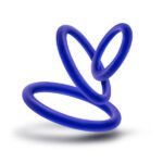 Performance - Vs4 Pure Premium Silicone Cockring Set - Indigo - Image 5