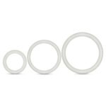 Performance - Vs4 Pure Premium Silicone Cockring Set - White - Image 2