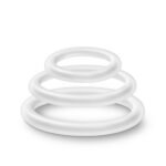 Performance - Vs4 Pure Premium Silicone Cockring Set - White - Image 4