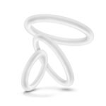 Performance - Vs4 Pure Premium Silicone Cockring Set - White - Image 5
