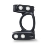Performance - Vs8 - Silicone Double Cock & Ball Strap - Black - Image 3