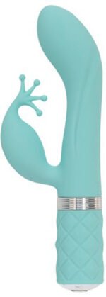 Pillow Talk Kinky Dual-Motor Vibrator – Teal - Image 2