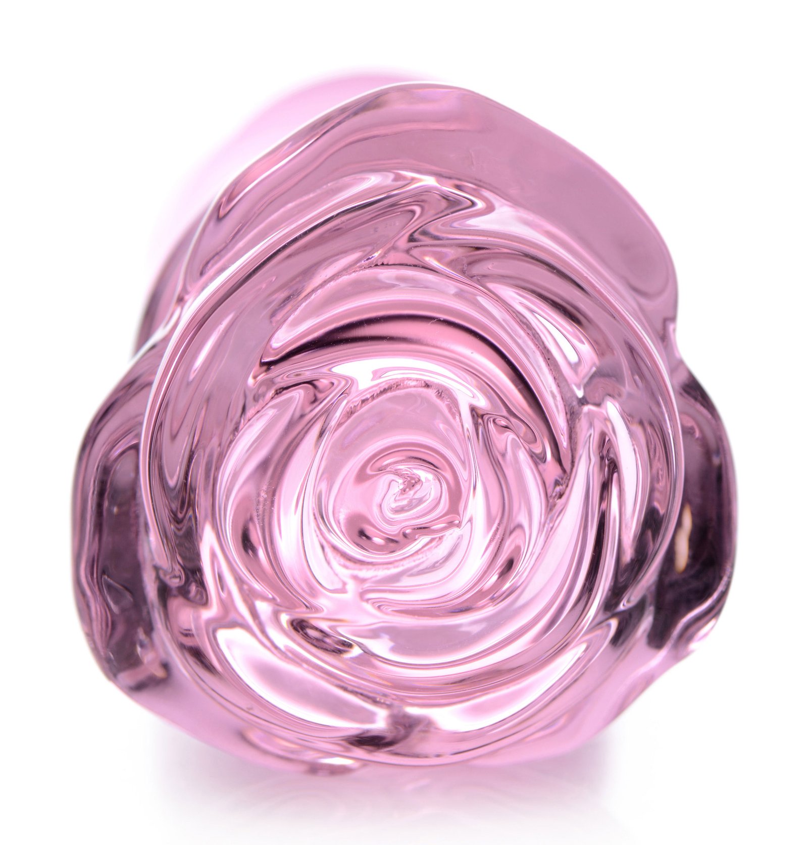 pink-rose-glass-anal-plug-large Pink Rose Glass Anal Plug - Large - Image 1