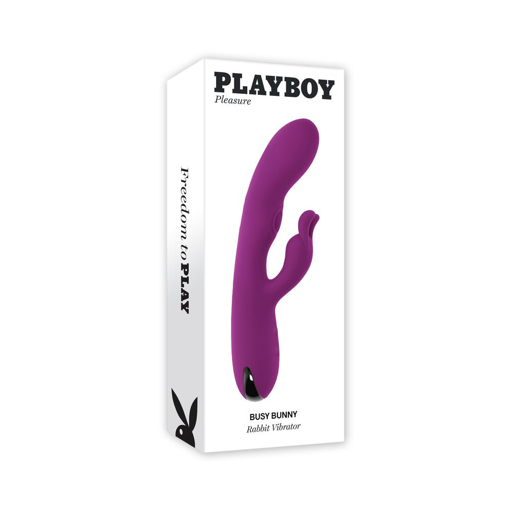 playboy-busy-bunny-rechargeable-dual-stimulator-vibrator-silicone-wild-aster Playboy Busy Bunny Rechargeable Dual Stimulator Vibrator Silicone Wild Aster - Image 1