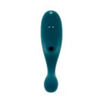 Playboy Charmer Deep Teal Rechargeable Dual Vibrator with Clitoral Suction - Image 4
