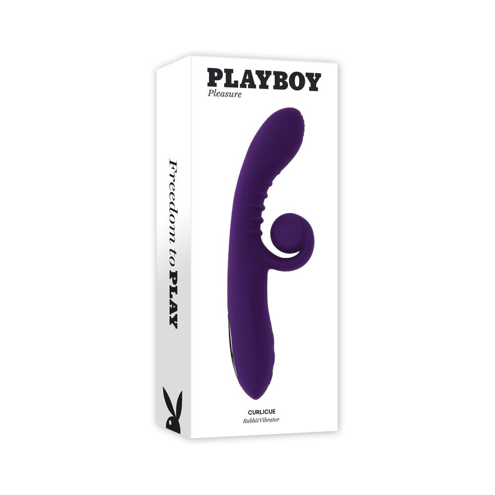 playboy-curlicue-rechargeable-dual-stim-vibrator-silicone-acai Playboy Curlicue Rechargeable Dual Stim Vibrator Silicone Acai - Image 1