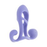 Playboy Fantasy Cage Rechargeable Vibrating Cock Cage – Purple Silicone - Image 3