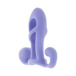 Playboy Fantasy Cage Rechargeable Vibrating Cock Cage – Purple Silicone - Image 5