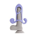 Playboy Fantasy Cage Rechargeable Vibrating Cock Cage – Purple Silicone - Image 9