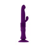 Playboy Hoppy Ending Rechargeable Silicone Thrusting Rabbit Vibrator Acai - Image 3