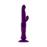 Playboy Hoppy Ending Rechargeable Silicone Thrusting Rabbit Vibrator Acai - Image 4