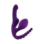 Playboy Hug It Out Acai Rechargeable Inflatable Wearable Vibrator with G-Spot Motion and Anal Tail – Purple - Image 9