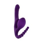 Playboy Hug It Out Acai Rechargeable Inflatable Wearable Vibrator with G-Spot Motion and Anal Tail – Purple - Image 10