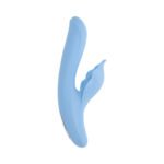 Playboy In Bloom Sky Dual Vibrator with G-Spot Thrusting, Tapping, and Heating – Blue - Image 2