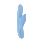 Playboy In Bloom Sky Dual Vibrator with G-Spot Thrusting, Tapping, and Heating – Blue - Image 4