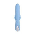 Playboy In Bloom Sky Dual Vibrator with G-Spot Thrusting, Tapping, and Heating – Blue - Image 5