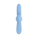 Playboy In Bloom Sky Dual Vibrator with G-Spot Thrusting, Tapping, and Heating – Blue - Image 6