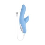 Playboy In Bloom Sky Dual Vibrator with G-Spot Thrusting, Tapping, and Heating – Blue - Image 8