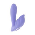 Playboy Lilac Fantasy Rechargeable Dual Vibrator – Light Purple - Image 5