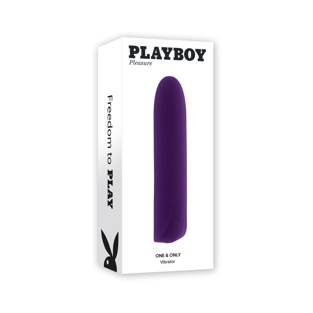 playboy-one-only-rechargeable-silicone-bullet-vibrator-acai Playboy One & Only Rechargeable Silicone Bullet Vibrator Acai - Image 1