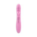 Playboy Rub Me Right Rechargeable Thrusting Dual Stimulator Silicone Pink Petal - Image 6