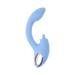 Playboy Sapphire Sky Dual-Motor Vibrator with G-Spot Shaft and Clitoral Stimulator – Blue - Image 3