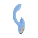 Playboy Sapphire Sky Dual-Motor Vibrator with G-Spot Shaft and Clitoral Stimulator – Blue - Image 6