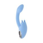 Playboy Sapphire Sky Dual-Motor Vibrator with G-Spot Shaft and Clitoral Stimulator – Blue - Image 8