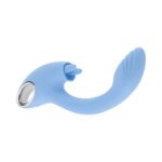 Playboy Sapphire Sky Dual-Motor Vibrator with G-Spot Shaft and Clitoral Stimulator – Blue - Image 9