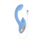 Playboy Sapphire Sky Dual-Motor Vibrator with G-Spot Shaft and Clitoral Stimulator – Blue - Image 10