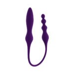 Playboy This & That Dual-Ended Vibrator and Plug – Purple - Image 3