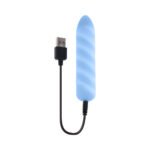 Playboy Unicorn Vibes Sky Rechargeable Vibrating Bullet – Powder Blue - Image 9