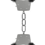 Pleasure Furry Handcuffs - Black