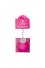 Pleasure Furry Handcuffs - Pink - Image 2