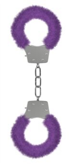 Pleasure Handcuffs Furry - Purple - Image 2