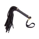 Ple''sur 11 in. Mini Leather Flogger Black - Image 2